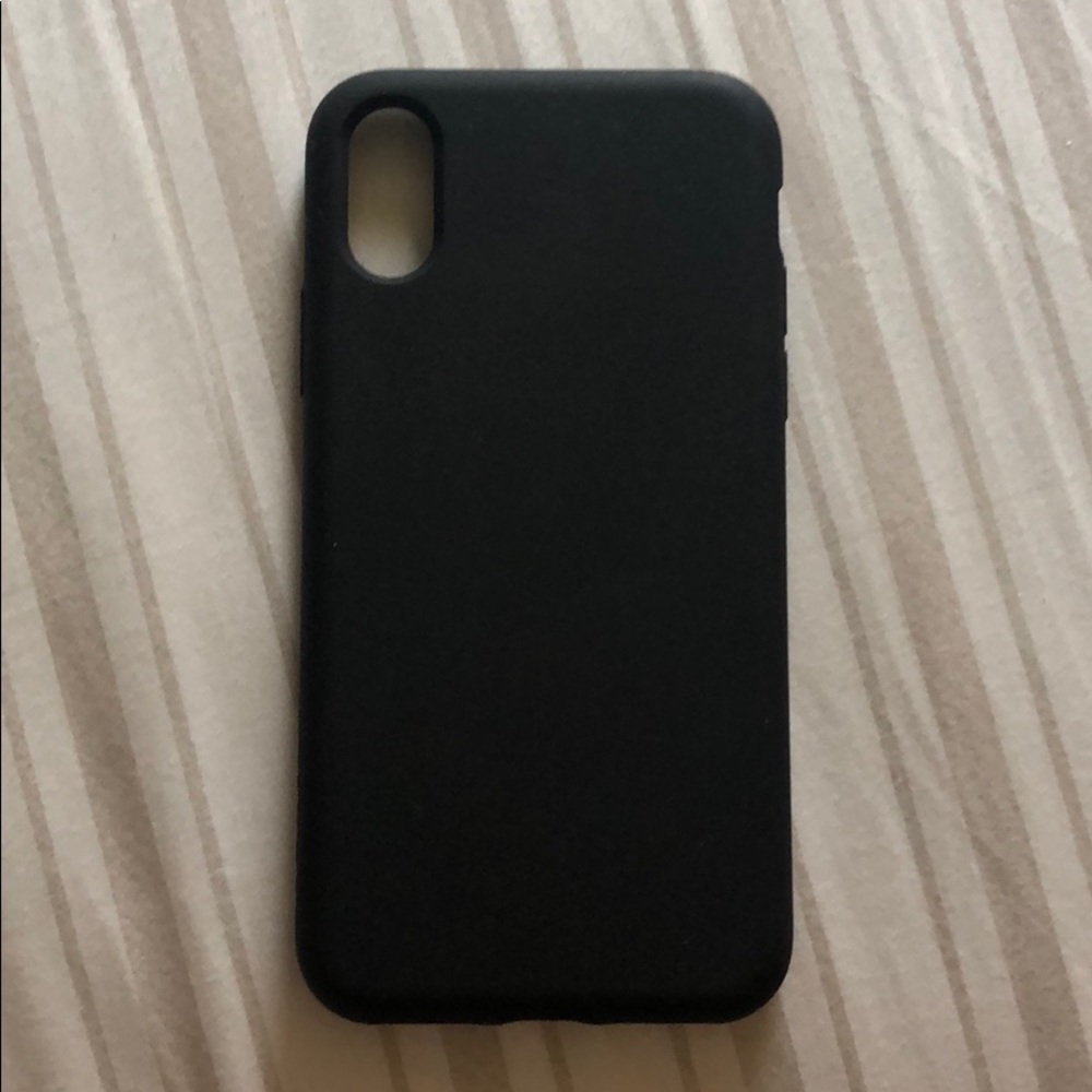 iPhone X Matte Black Jelly Phone Case
